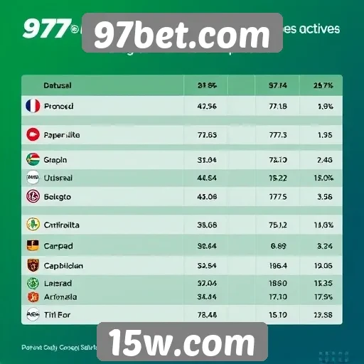Estatísticas de usuários ativos no 97bet.com